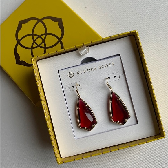 Kendra Scott Carla Earrings Berry Gold NEW - Picture 7 of 7